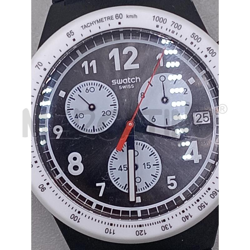 OROLOGIO DA POLSO SWATCH BIANCO NERO  | Mercatino dell'Usato Moncalieri bengasi 5