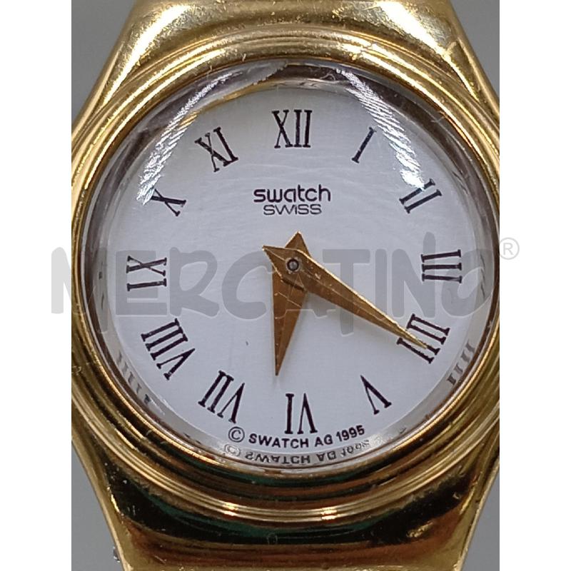 OROLOGIO DA POLSO SWATCH IRONY DORATO ACCIAIO CINTURINO A MOLLA FUNZIONANTE  | Mercatino dell'Usato Moncalieri bengasi 5