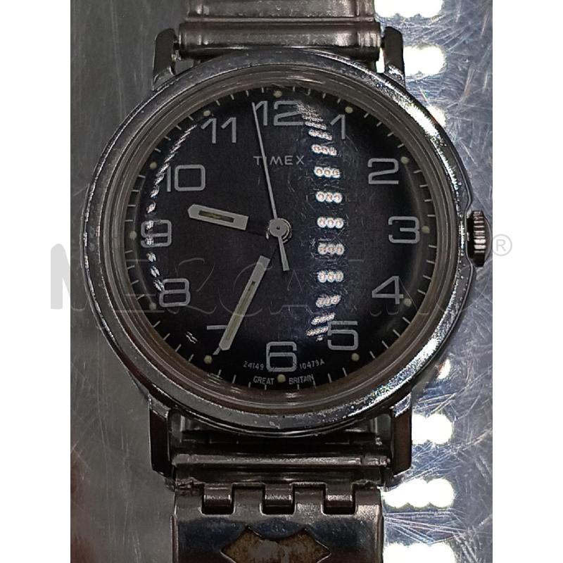 OROLOGIO DA POLSO TIMEX VINTAGE QUADRANTE NERO CARICA MANUALE FUNZIONANTE | Mercatino dell'Usato Moncalieri bengasi 1