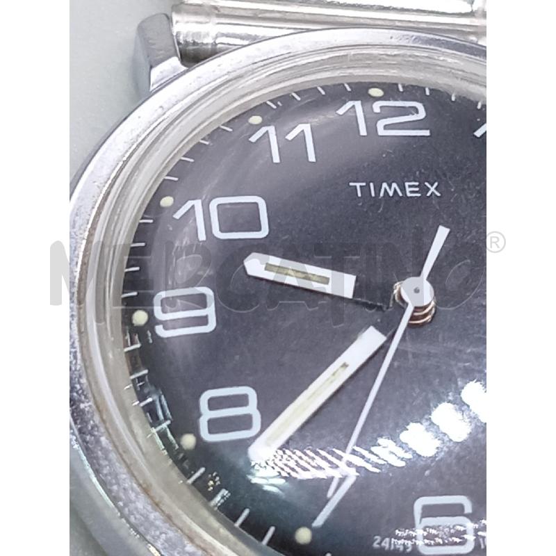 OROLOGIO DA POLSO TIMEX VINTAGE QUADRANTE NERO CARICA MANUALE FUNZIONANTE | Mercatino dell'Usato Moncalieri bengasi 4