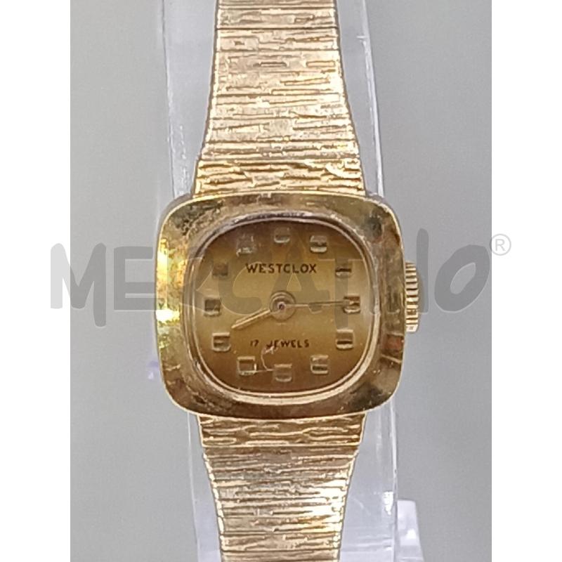 OROLOGIO DA POLSO WESTCLOX DORATO CARICA MANUALE FUNZIONANTE | Mercatino dell'Usato Moncalieri bengasi 1