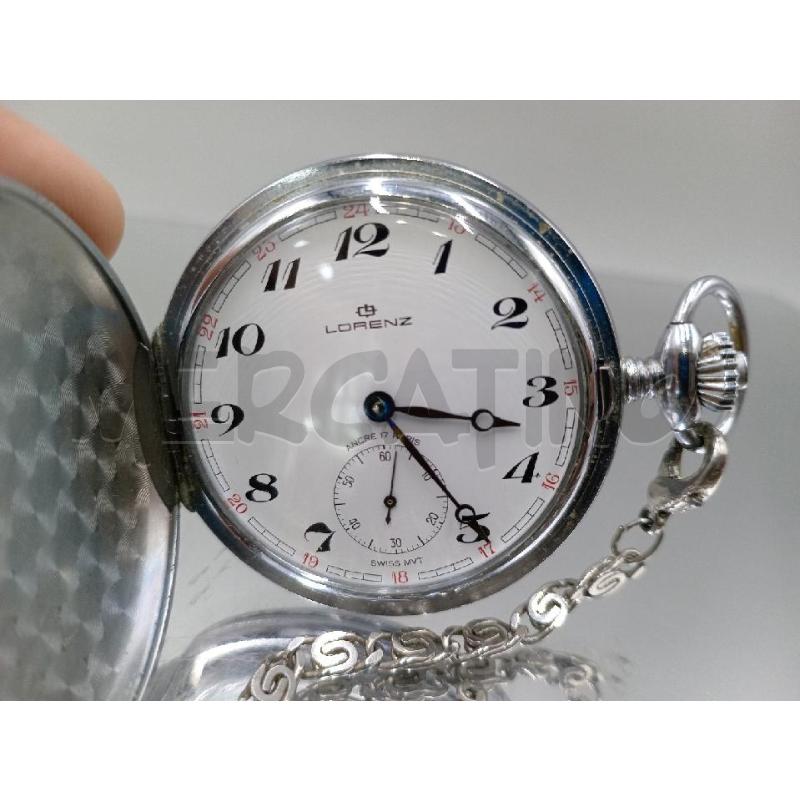 OROLOGIO DA TASCHINO LORENZ ANCRE 17 RUB FUNZIONANTE | Mercatino dell'Usato Moncalieri bengasi 1