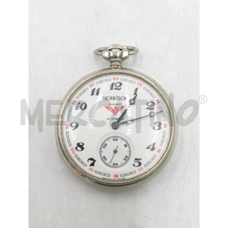 OROLOGIO DA TASCHINO SERKISOF 18 JEWELS | Mercatino dell'Usato Moncalieri bengasi 1