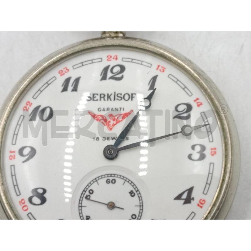 OROLOGIO DA TASCHINO SERKISOF 18 JEWELS | Mercatino dell'Usato Moncalieri bengasi 2