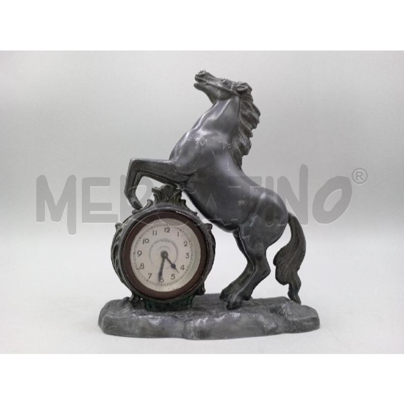 OROLOGIO DA TAVOLA CAVALLO EPOCA ANTIMONIO | Mercatino dell'Usato Moncalieri bengasi 1
