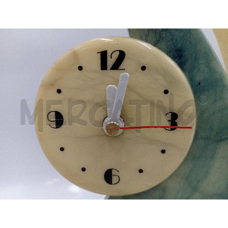 OROLOGIO DA TAVOLO ALABASTRO FORMA VELA MECCANISMO BATTERIA QUARZO  | Mercatino dell'Usato Moncalieri bengasi 3