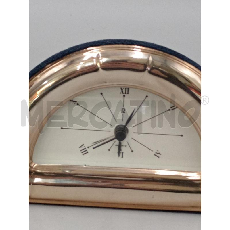 OROLOGIO DA TAVOLO CORNICE METALLO CROMATO PUNZONATO  | Mercatino dell'Usato Moncalieri bengasi 4