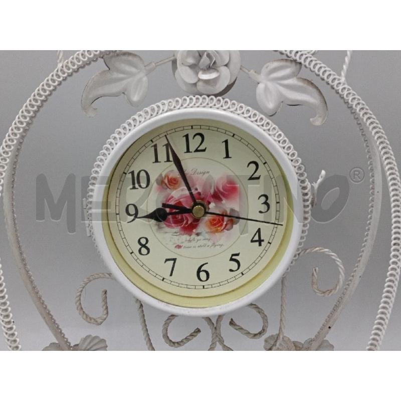 OROLOGIO DA TAVOLO FERRO BATTUTO H. 38 | Mercatino dell'Usato Moncalieri bengasi 2