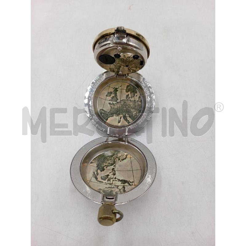 OROLOGIO DA VIAGGIO STILE VINTAGE CROMATO C/SCRITTE INTERNE  | Mercatino dell'Usato Moncalieri bengasi 5