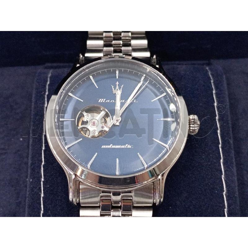 OROLOGIO MASERATI EPOCA 42 MM AUTOMATICO ACCIAIO BLUE DIAL | Mercatino dell'Usato Moncalieri bengasi 2