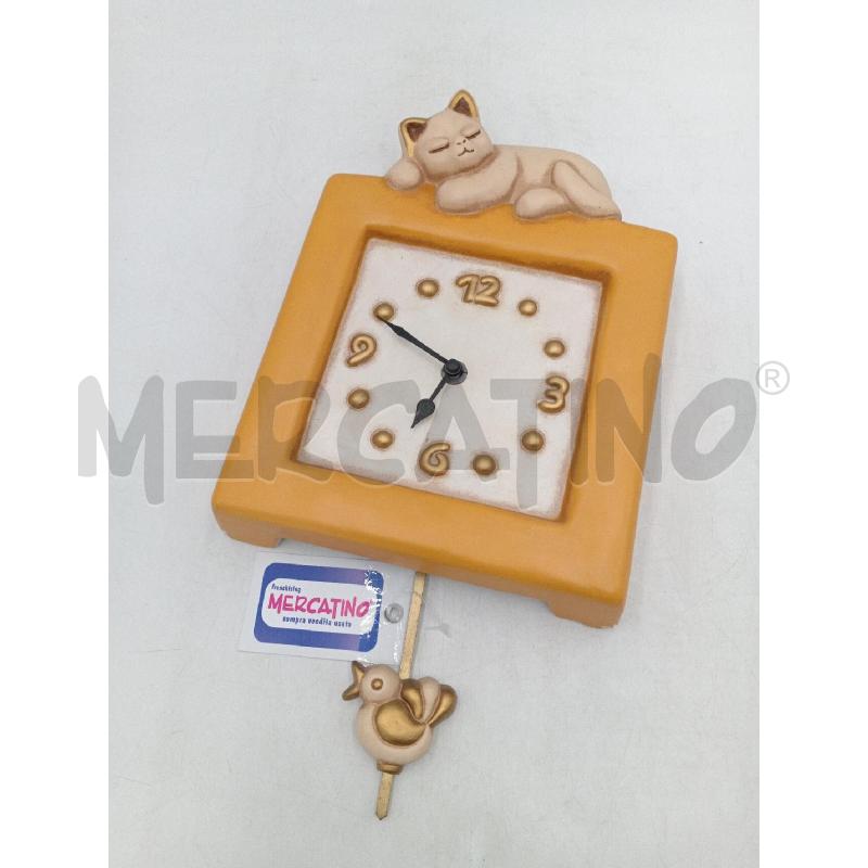 OROLOGIO PENDOLO COUNTRY CON GATTO | Mercatino dell'Usato Moncalieri bengasi 1