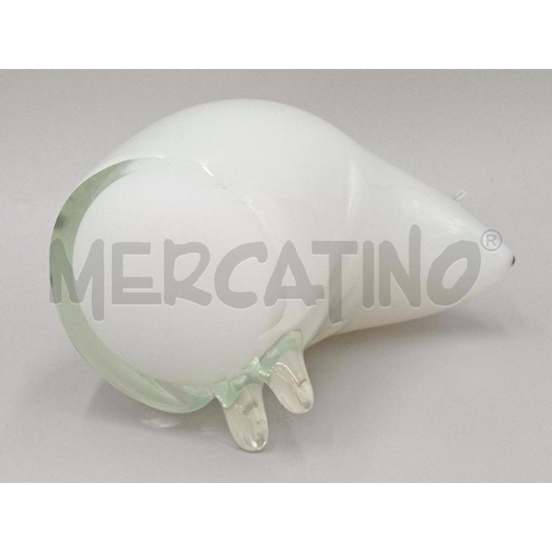 ORSO POLARE BIANCO GRANDE VETRO MURANO | Mercatino dell'Usato Moncalieri bengasi 4