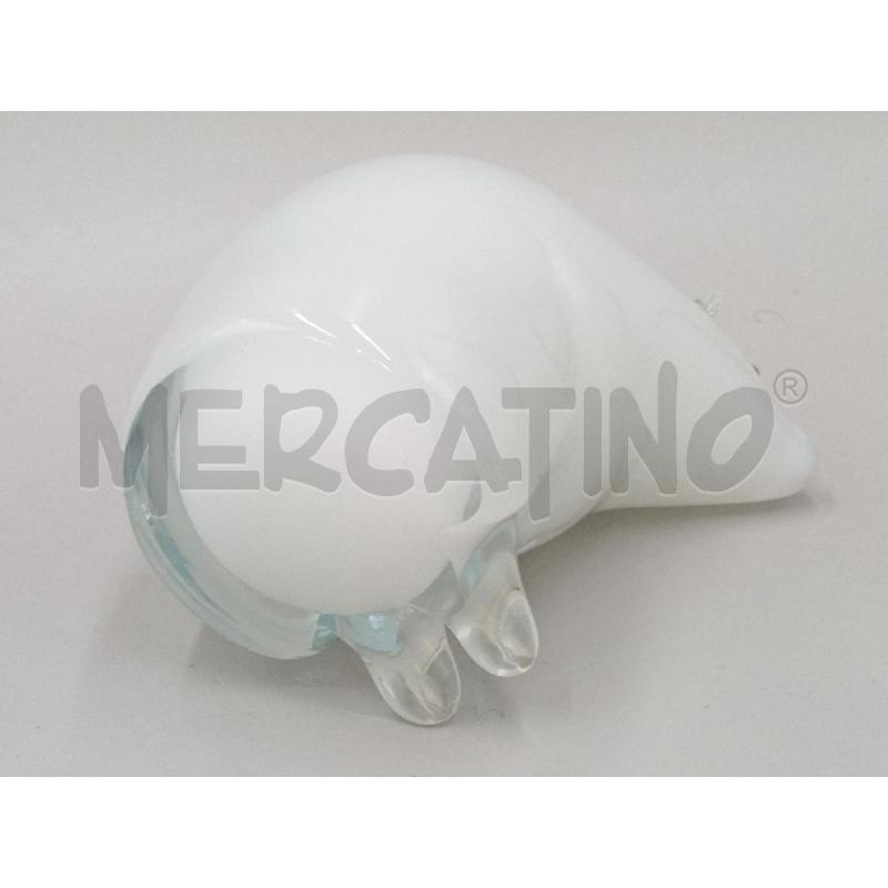 ORSO POLARE BIANCO VETRO MURANO MEDIO | Mercatino dell'Usato Moncalieri bengasi 4