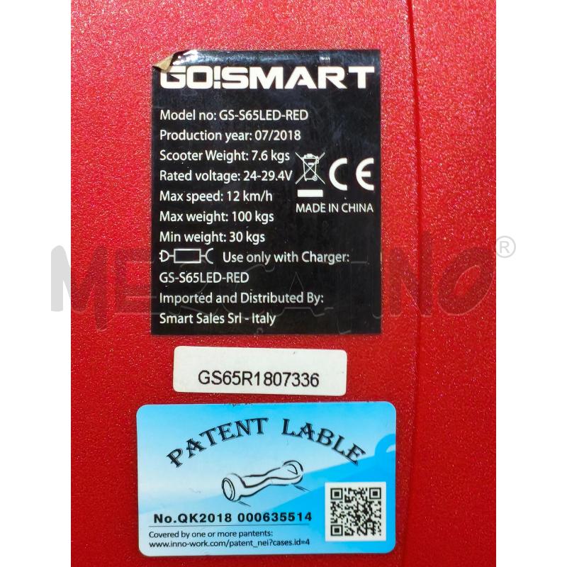 OVER BOARD GIOSMART CON CARICABATTERIA  | Mercatino dell'Usato Moncalieri bengasi 5