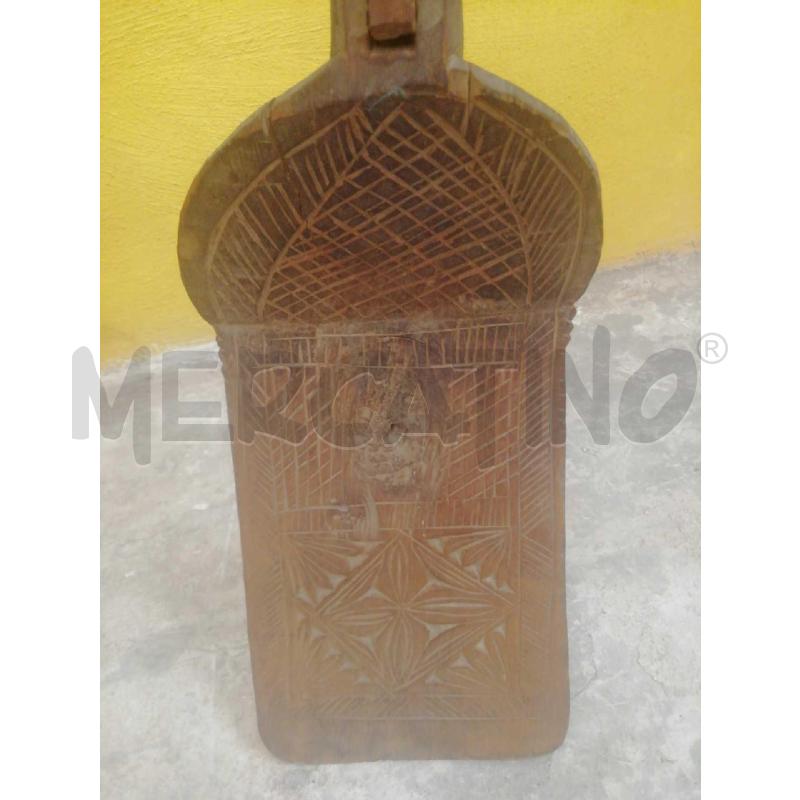 PALA LEGNO VECCHIA LUNGA C/PARTE SCAVATA INTAGLIATA  | Mercatino dell'Usato Moncalieri bengasi 5