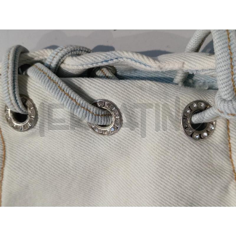PANTALONCINO DONNA ALESSANDRA RICH JEANS CON BOTTONE GIOIELLO | Mercatino dell'Usato Moncalieri bengasi 4