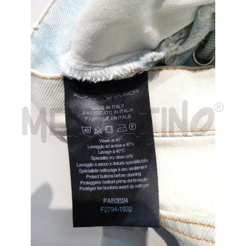 PANTALONCINO DONNA ALESSANDRA RICH JEANS CON BOTTONE GIOIELLO | Mercatino dell'Usato Moncalieri bengasi 5
