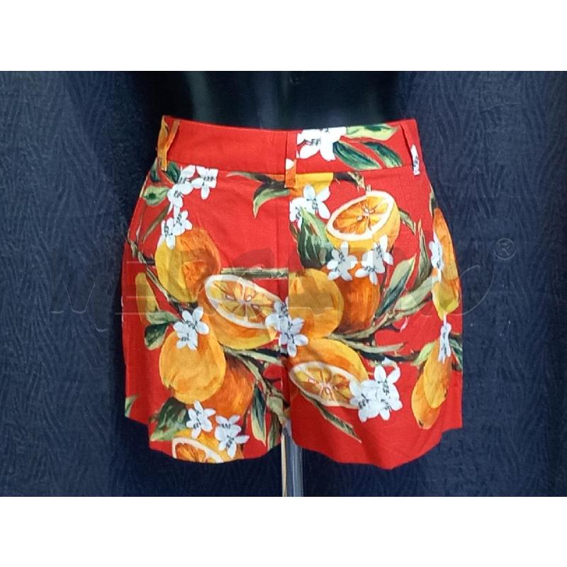 PANTALONCINO DONNA DOLCE & GABBANA SICILIA ROSSO CON ARANCE | Mercatino dell'Usato Moncalieri bengasi 2