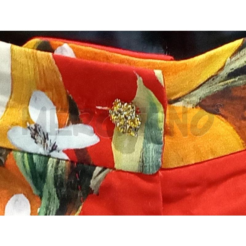 PANTALONCINO DONNA DOLCE & GABBANA SICILIA ROSSO CON ARANCE | Mercatino dell'Usato Moncalieri bengasi 4