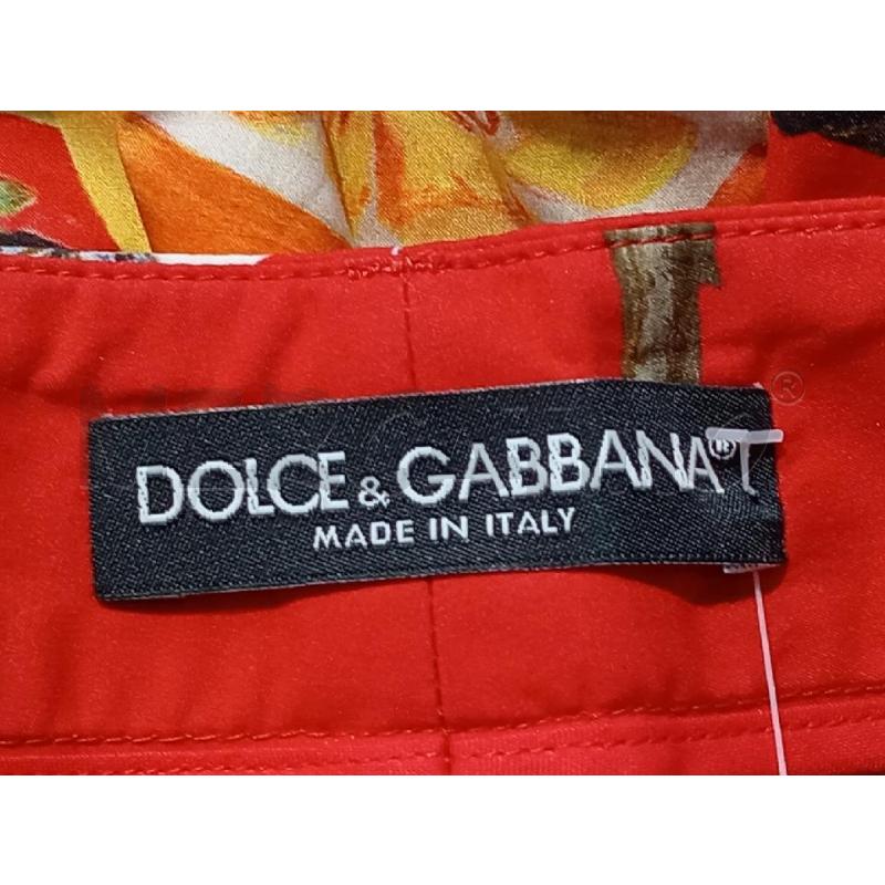 PANTALONCINO DONNA DOLCE & GABBANA SICILIA ROSSO CON ARANCE | Mercatino dell'Usato Moncalieri bengasi 5