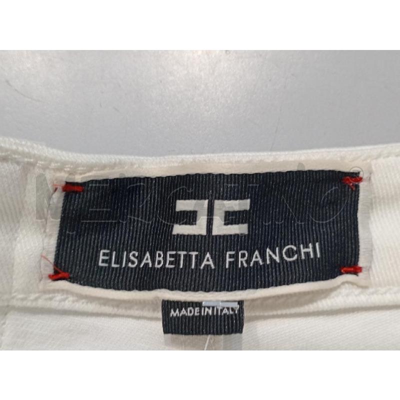 PANTALONCINO DONNA ELISABETTA FRANCHI BIANCO | Mercatino dell'Usato Moncalieri bengasi 5