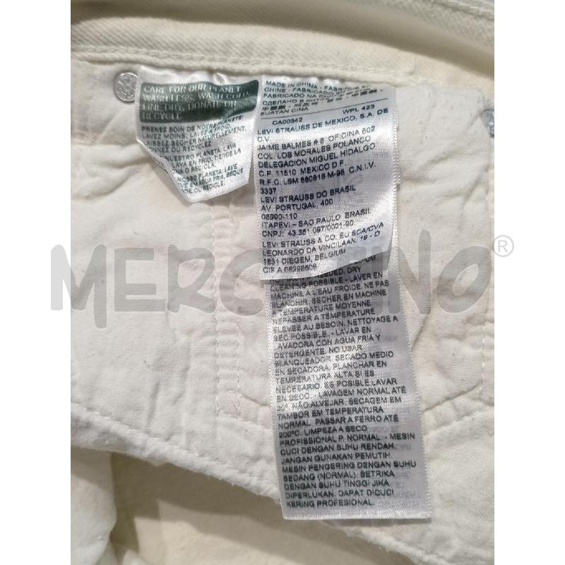 PANTALONCINO DONNA LEVIS BIANCO | Mercatino dell'Usato Moncalieri bengasi 4