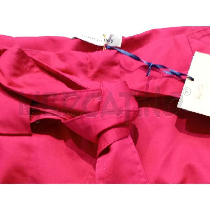 PANTALONCINO DONNA MADE IN ITALI FUCSIA CON CINTURA  | Mercatino dell'Usato Moncalieri bengasi 3