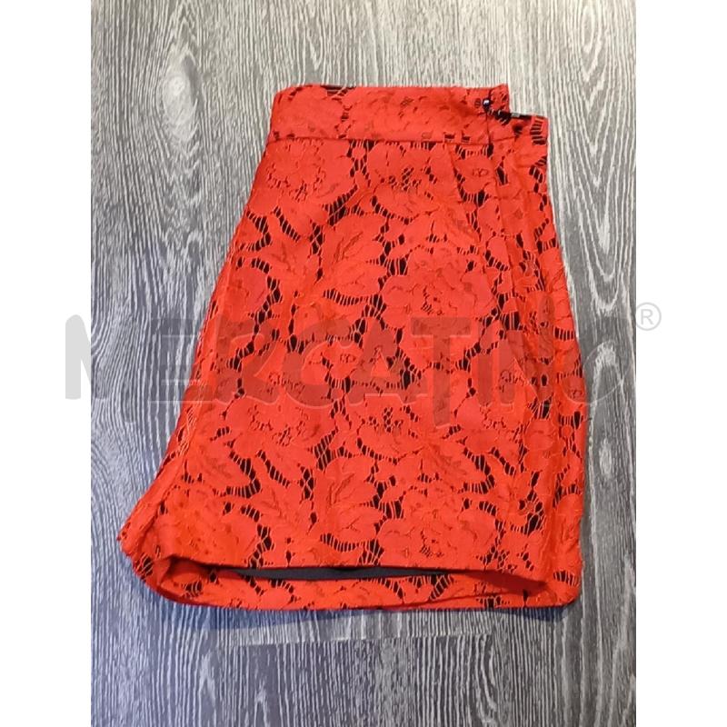 PANTALONCINO DONNA MSGM ROSSO PIZZO | Mercatino dell'Usato Moncalieri bengasi 3