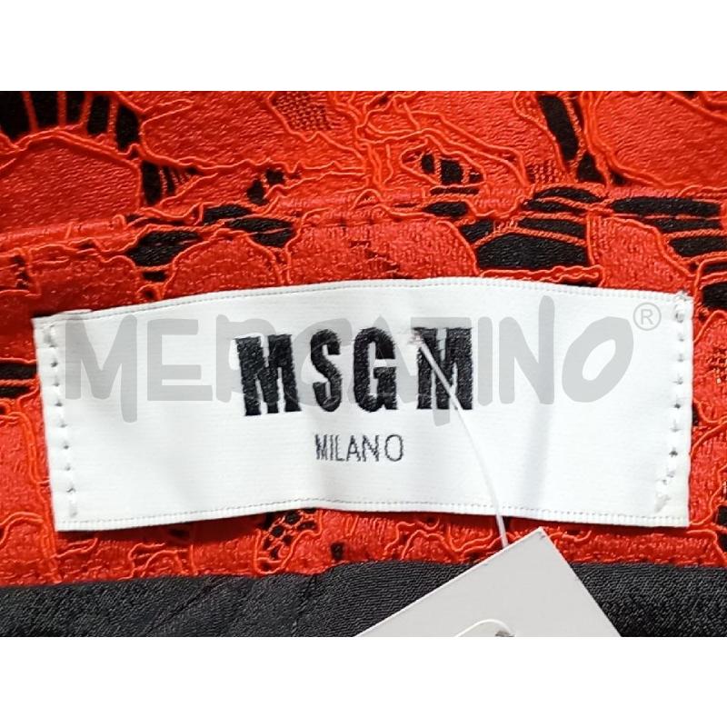 PANTALONCINO DONNA MSGM ROSSO PIZZO | Mercatino dell'Usato Moncalieri bengasi 5