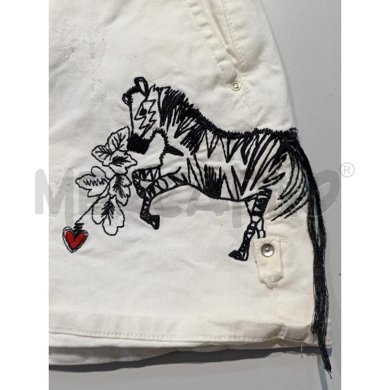 PANTALONCINO DONNA PATRIZIA PEPE BIANCO CON ZEBRA  | Mercatino dell'Usato Moncalieri bengasi 4