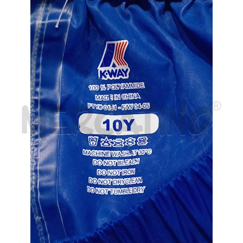 PANTALONE BAMBINO K WAY BLU RIGHE ARANCIO | Mercatino dell'Usato Moncalieri bengasi 5