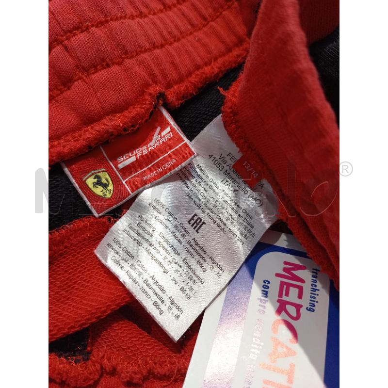 PANTALONE BAMBINO SCUDERIA FERRARI ROSSO BANDE BIANCHE | Mercatino dell'Usato Moncalieri bengasi 4
