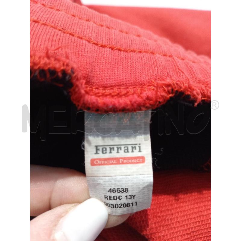 PANTALONE BAMBINO SCUDERIA FERRARI ROSSO BANDE BIANCHE | Mercatino dell'Usato Moncalieri bengasi 5
