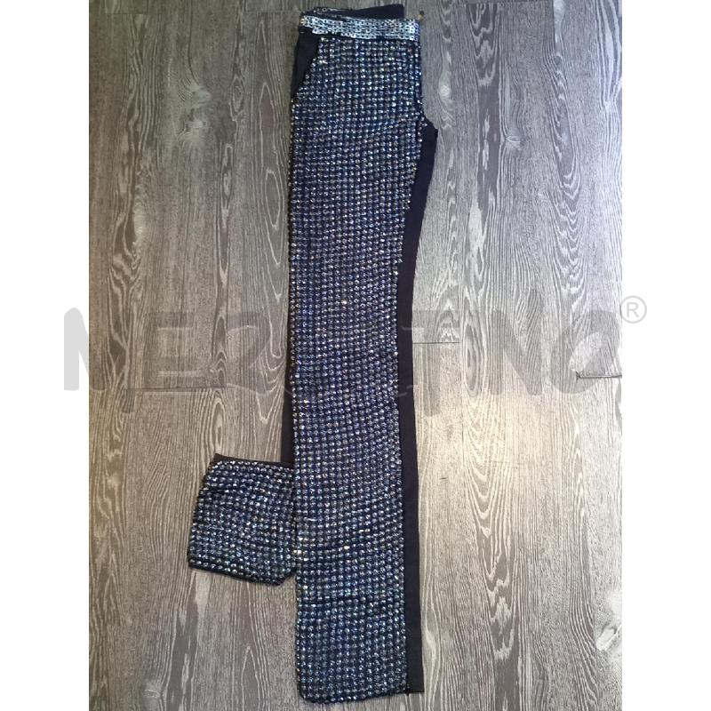 PANTALONE DONNA ALESSANDRO DELL'ACQUA NERO PERLINE | Mercatino dell'Usato Moncalieri bengasi 3