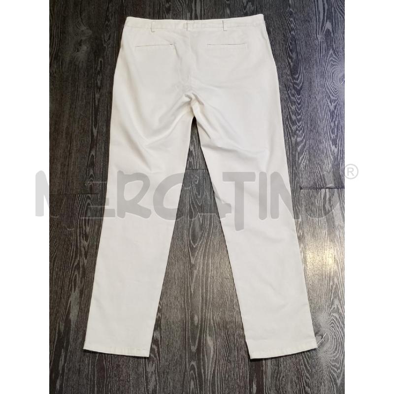 PANTALONE DONNA BENETTON BIANCO TASCA CHINO | Mercatino dell'Usato Moncalieri bengasi 2