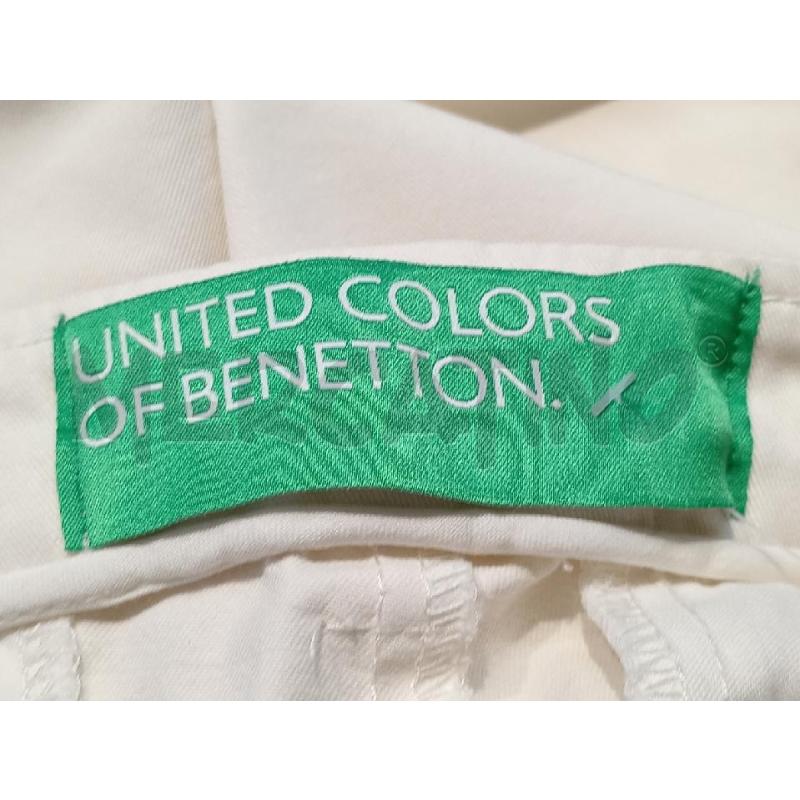 PANTALONE DONNA BENETTON BIANCO TASCA CHINO | Mercatino dell'Usato Moncalieri bengasi 4