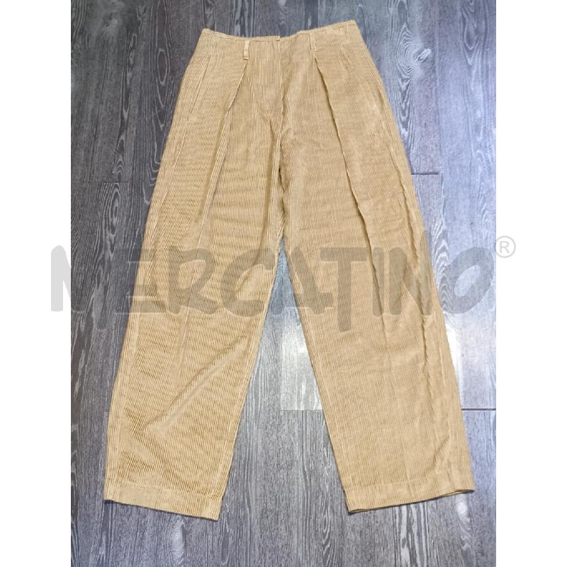 PANTALONE DONNA BRUNELLO CUCINELLI IN VELLUTO DI LINO NOCCIOLA | Mercatino dell'Usato Moncalieri bengasi 2
