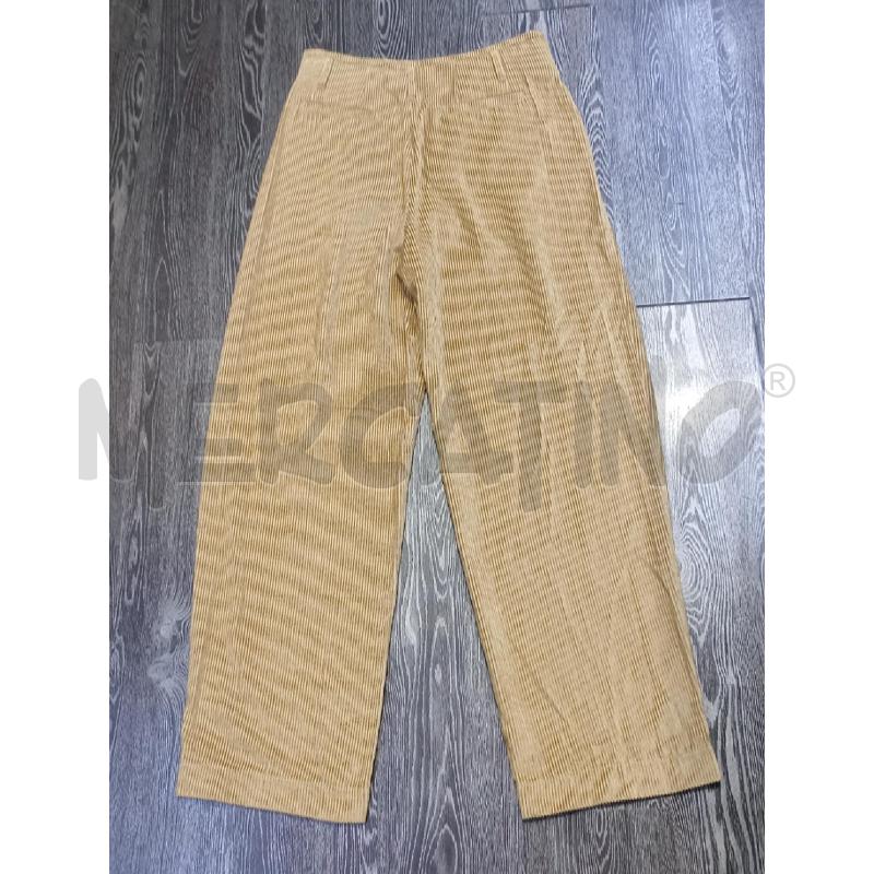PANTALONE DONNA BRUNELLO CUCINELLI IN VELLUTO DI LINO NOCCIOLA | Mercatino dell'Usato Moncalieri bengasi 3