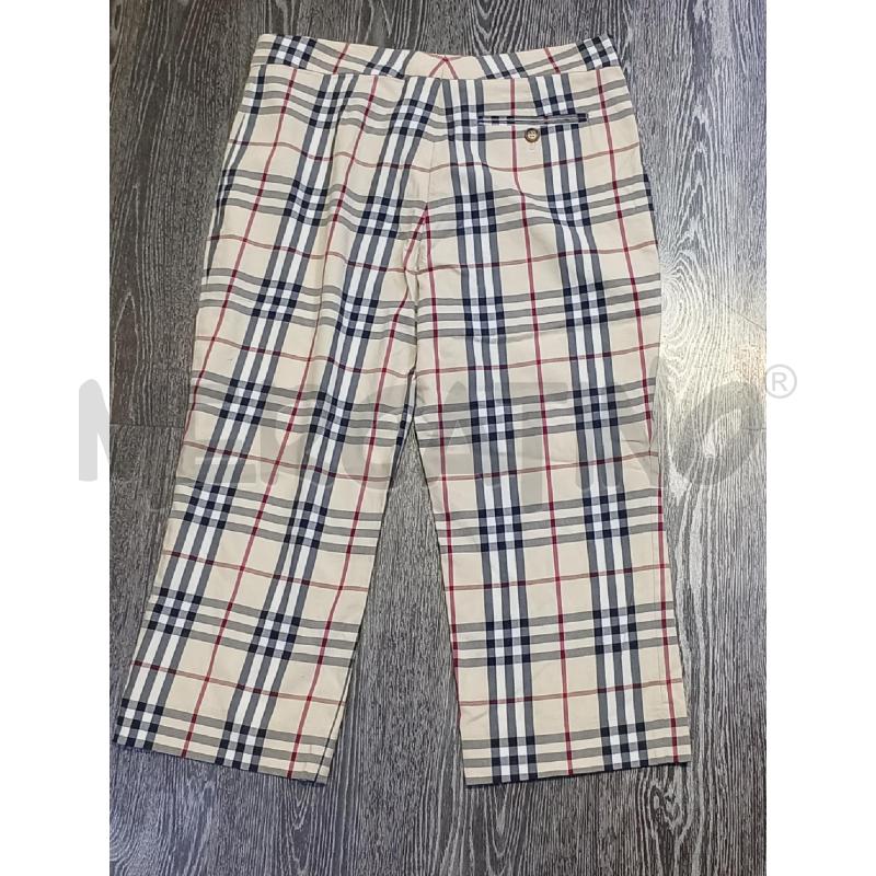 PANTALONE DONNA BURBERRY BEIGE QUADRI | Mercatino dell'Usato Moncalieri bengasi 2