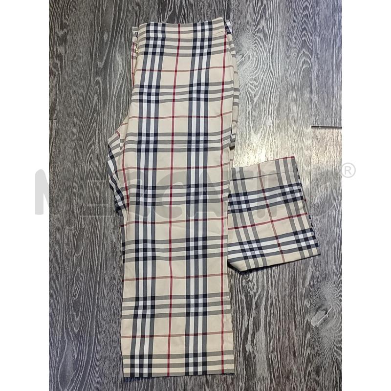 PANTALONE DONNA BURBERRY BEIGE QUADRI | Mercatino dell'Usato Moncalieri bengasi 4