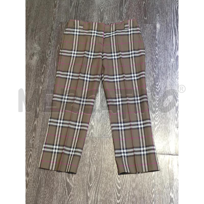 PANTALONE DONNA BURBERRY VERDE QUADRI | Mercatino dell'Usato Moncalieri bengasi 1