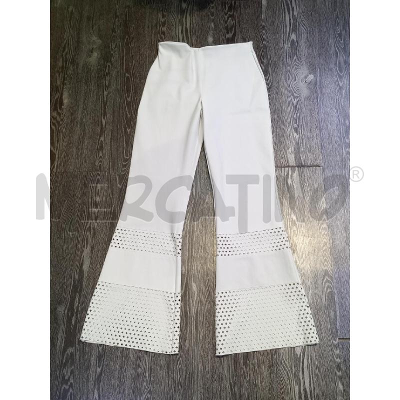 PANTALONE DONNA CHIARA BONI GHIACCIO CON FONDO TRAFORATO | Mercatino dell'Usato Moncalieri bengasi 1