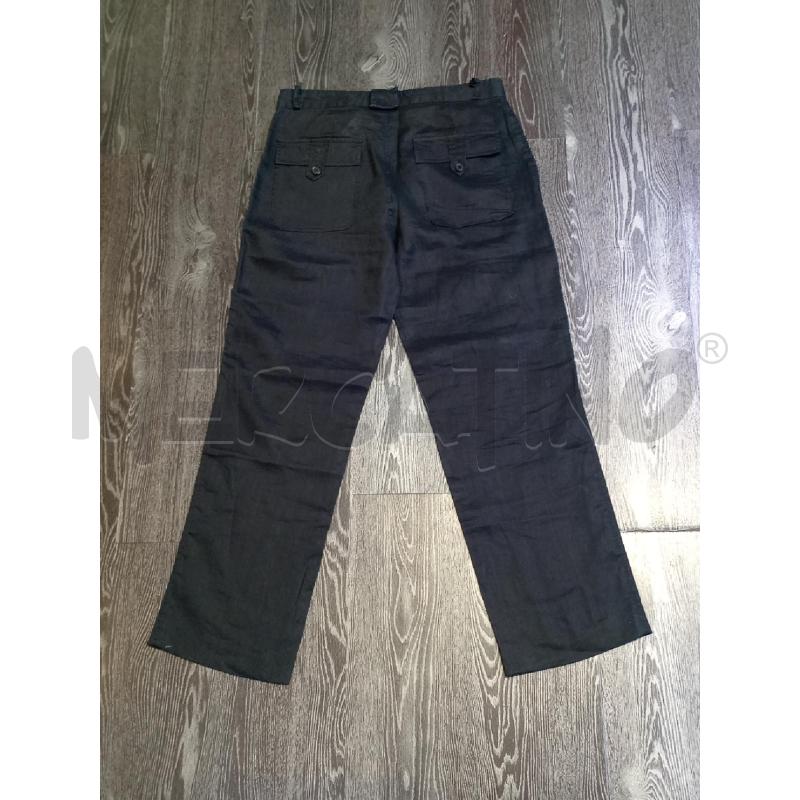 PANTALONE DONNA COMPAGNIA DELLA MODA NERO LINO  | Mercatino dell'Usato Moncalieri bengasi 2