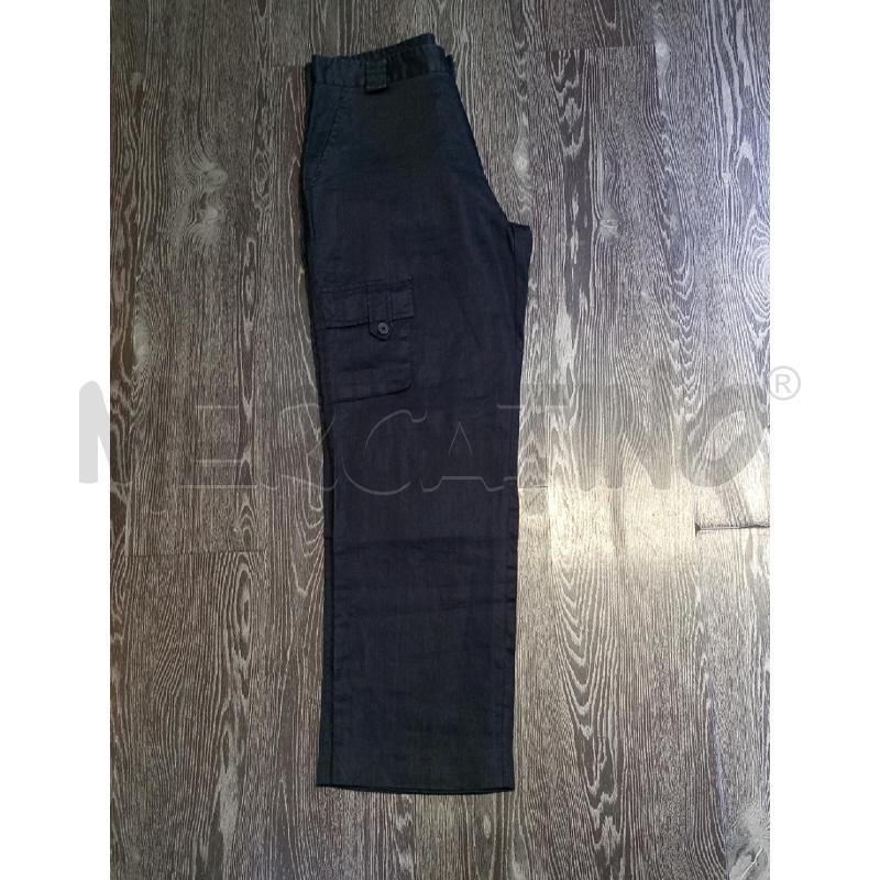 PANTALONE DONNA COMPAGNIA DELLA MODA NERO LINO  | Mercatino dell'Usato Moncalieri bengasi 3