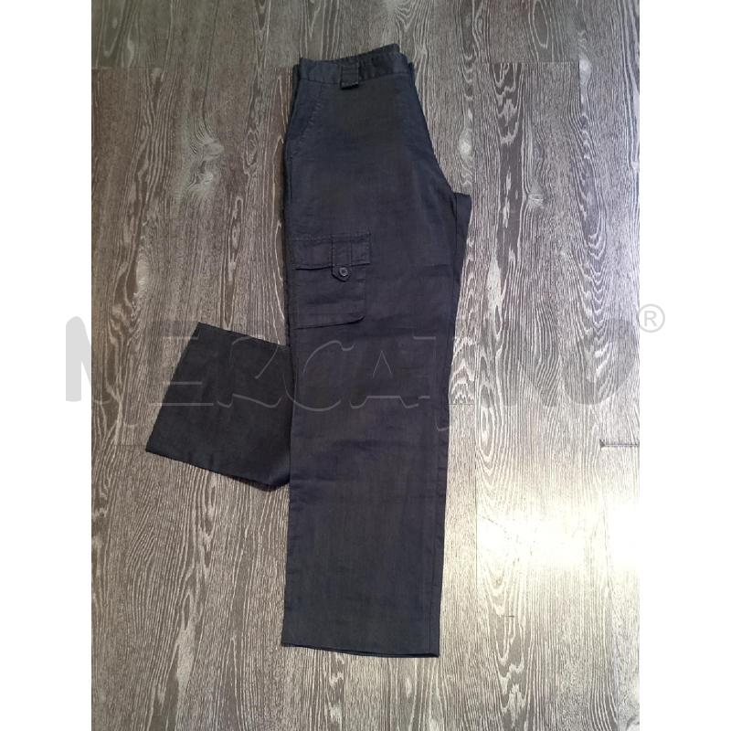 PANTALONE DONNA COMPAGNIA DELLA MODA NERO LINO  | Mercatino dell'Usato Moncalieri bengasi 4