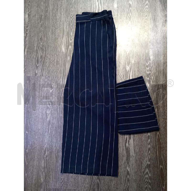 PANTALONE DONNA DIANA GALLESI BLU RIGHE LARGO | Mercatino dell'Usato Moncalieri bengasi 4