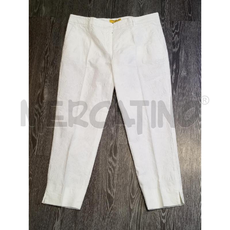 PANTALONE DONNA DOLCE & GABBANA PALERMO BIANCO DAMASCATO  | Mercatino dell'Usato Moncalieri bengasi 1