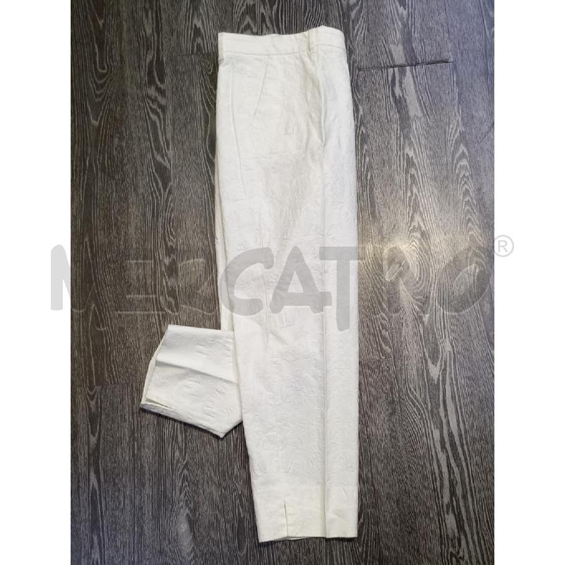 PANTALONE DONNA DOLCE & GABBANA PALERMO BIANCO DAMASCATO  | Mercatino dell'Usato Moncalieri bengasi 3