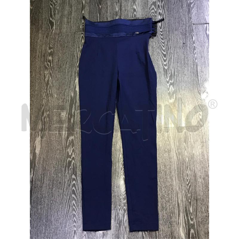 PANTALONE DONNA ELISABETTA FRANCHI BLU FASCIA ALTA | Mercatino dell'Usato Moncalieri bengasi 1
