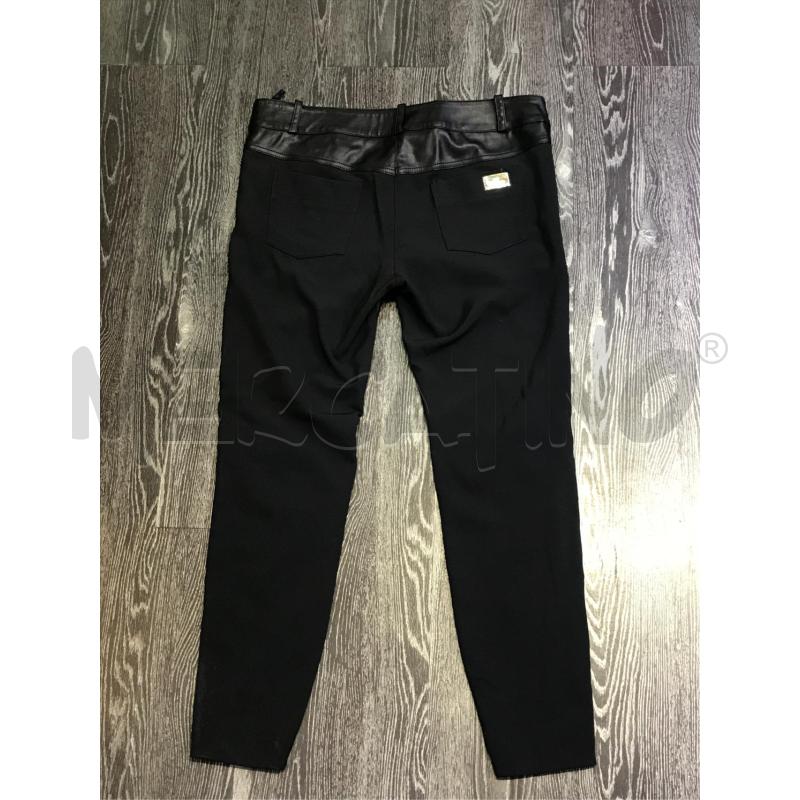 PANTALONE DONNA ELISABETTA FRANCHI DOPPIO TESSUTO CON ECOPELLE | Mercatino dell'Usato Moncalieri bengasi 2